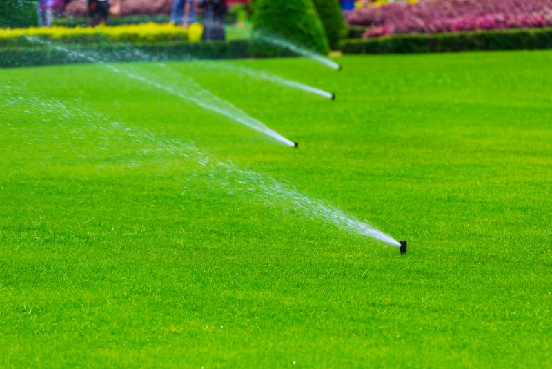 Lawn with Sprinkler System